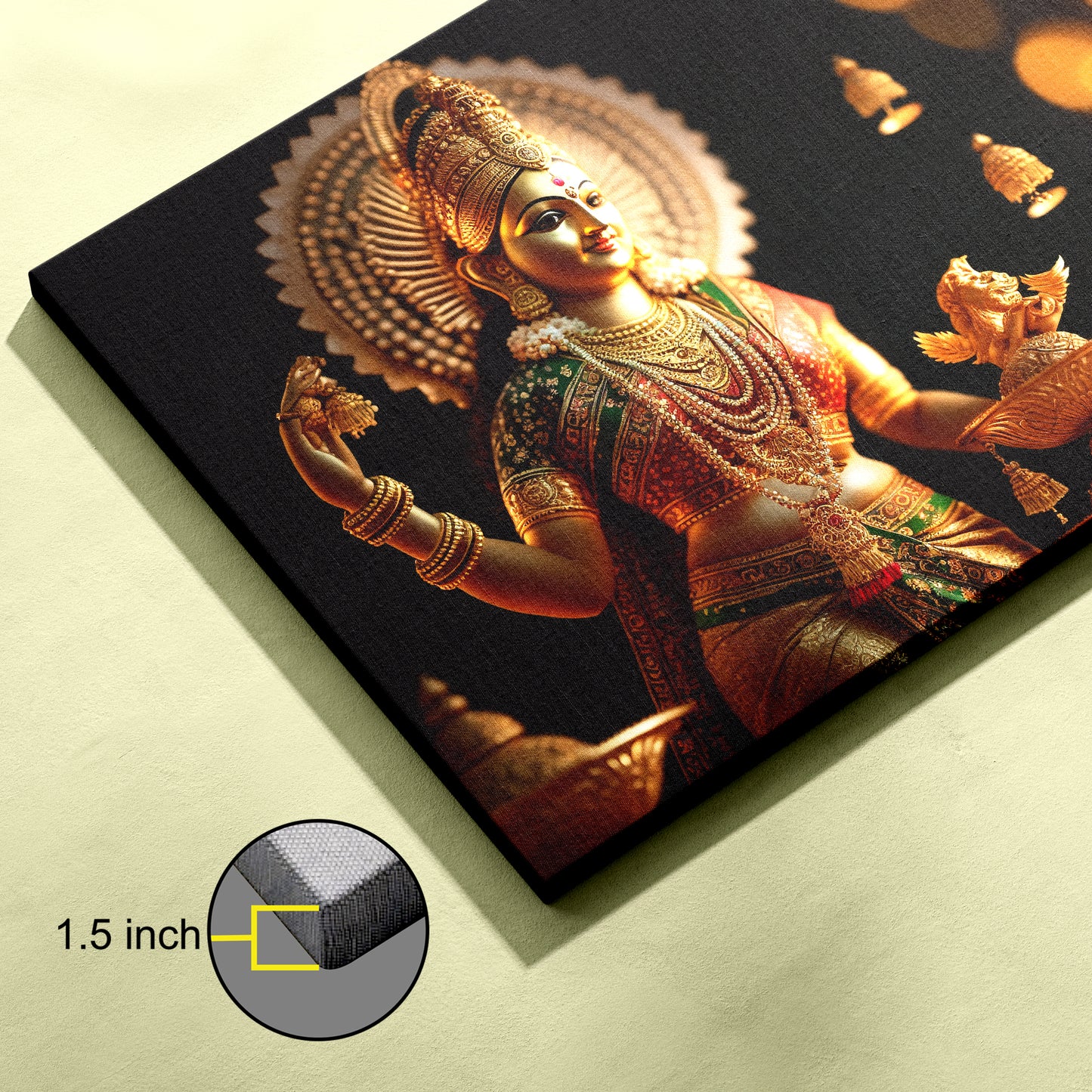 Goddess Maa Laxmi  Canvas wall painting