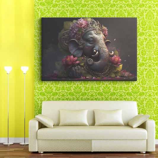 Lord Ganesh  Canvas wall painting