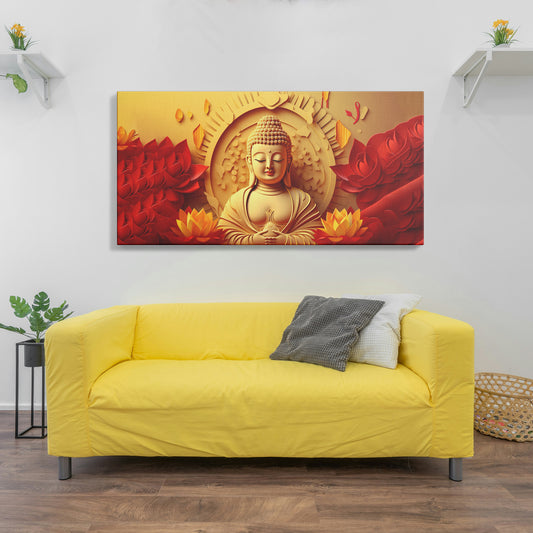 Lord buddha Canvas wall painting