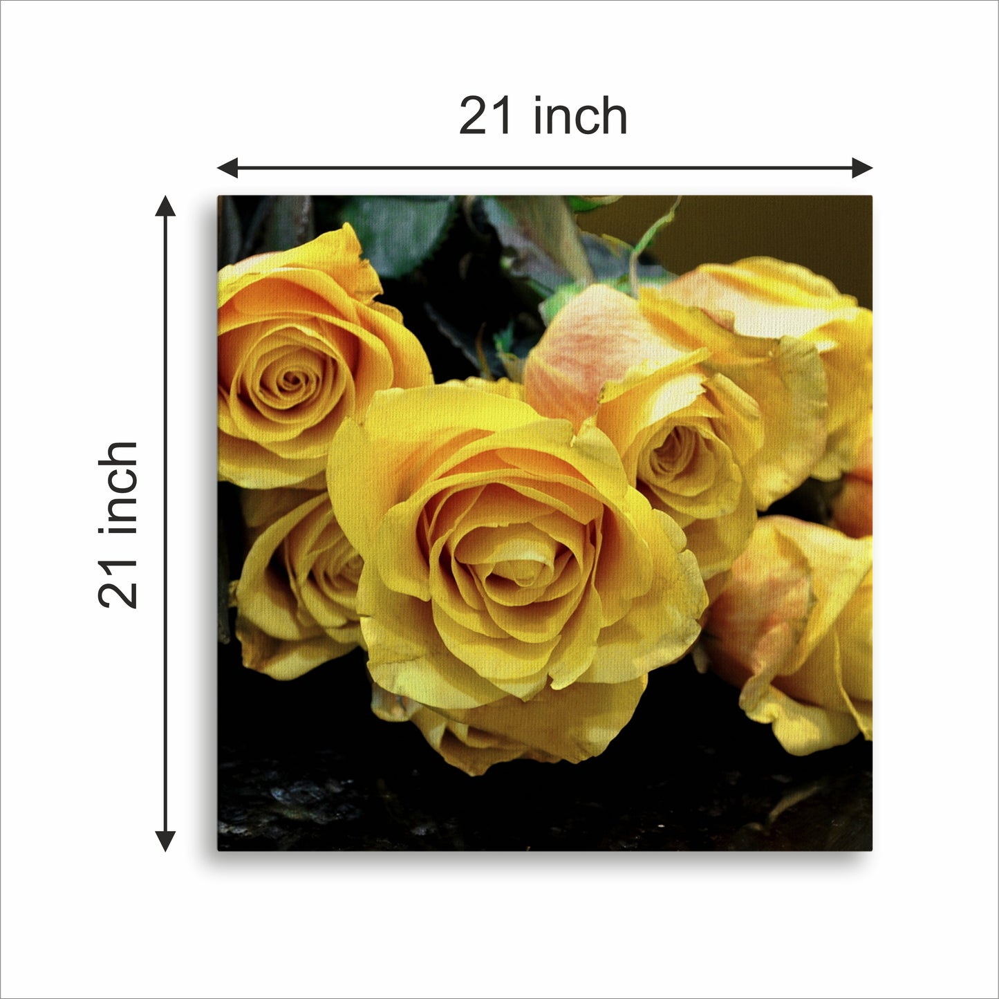 Yellow Rose Canvas wall painting