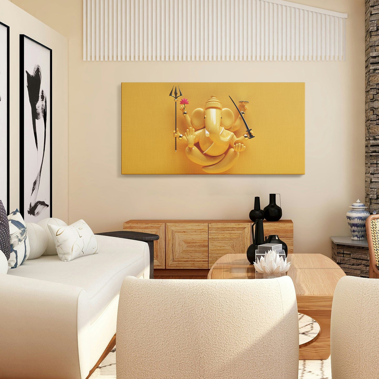 Lord Ganesh Canvas wall painting