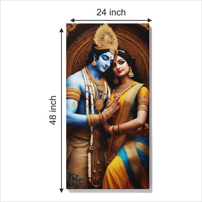 Lord Radha Krishna Canvas wall painting