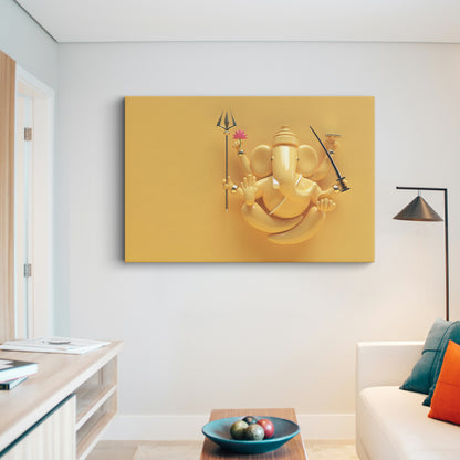 Lord Ganesh Canvas wall painting