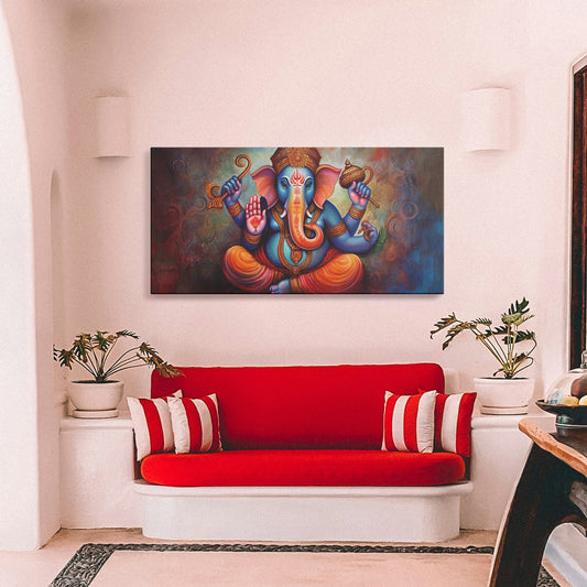 Lord Ganesh Canvas wall painting