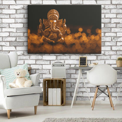 Lord Ganesh Canvas wall painting