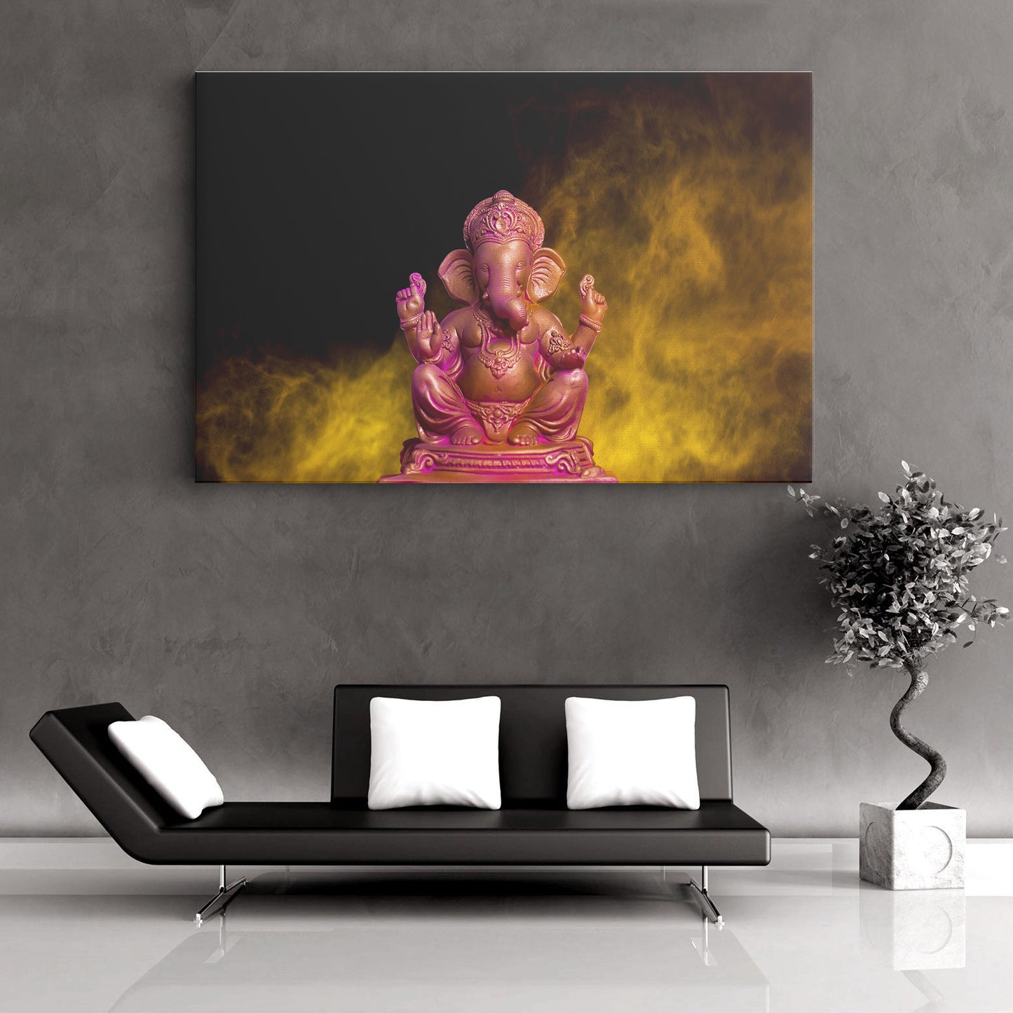 Lord Ganesh Canvas wall painting