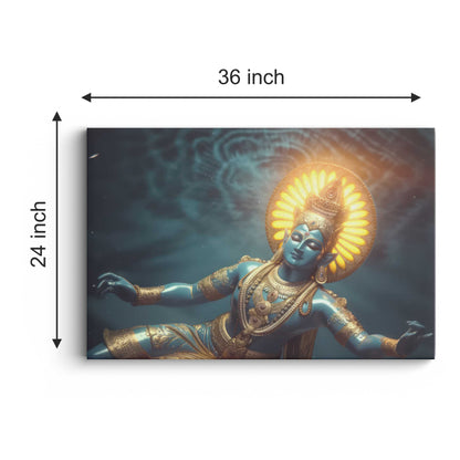 Lord Vishnu Canvas wall painting