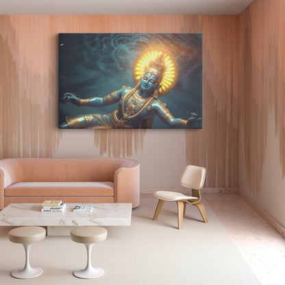 Lord Vishnu Canvas wall painting