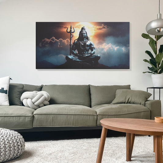 Lord Shiv Canvas wall painting