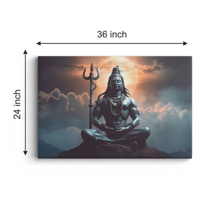 Lord Shiv Canvas wall painting