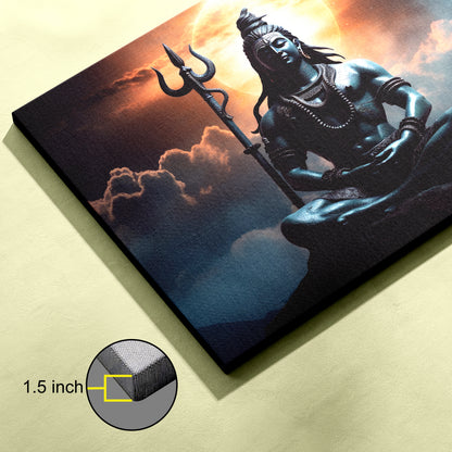 Lord Shiv Canvas wall painting