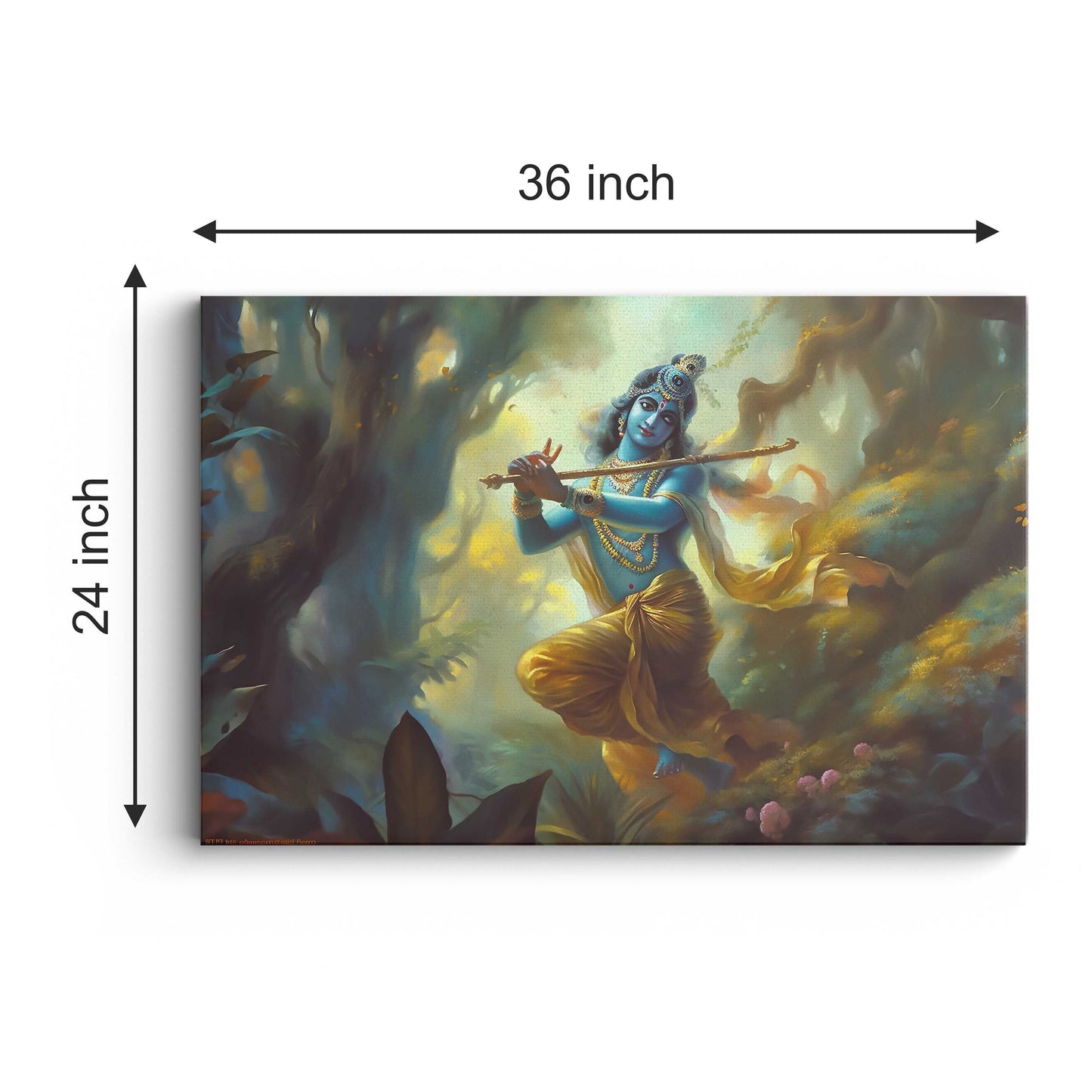 Lord Krishan Canvas wall painting