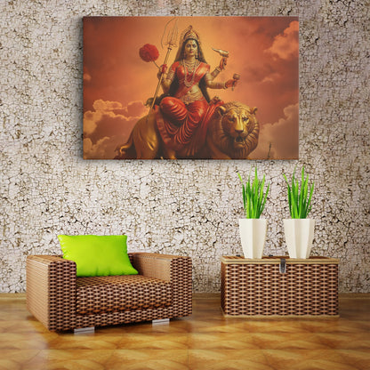 Goddess Durga Maa Canvas wall painting