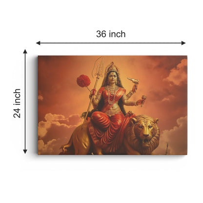 Goddess Durga Maa Canvas wall painting