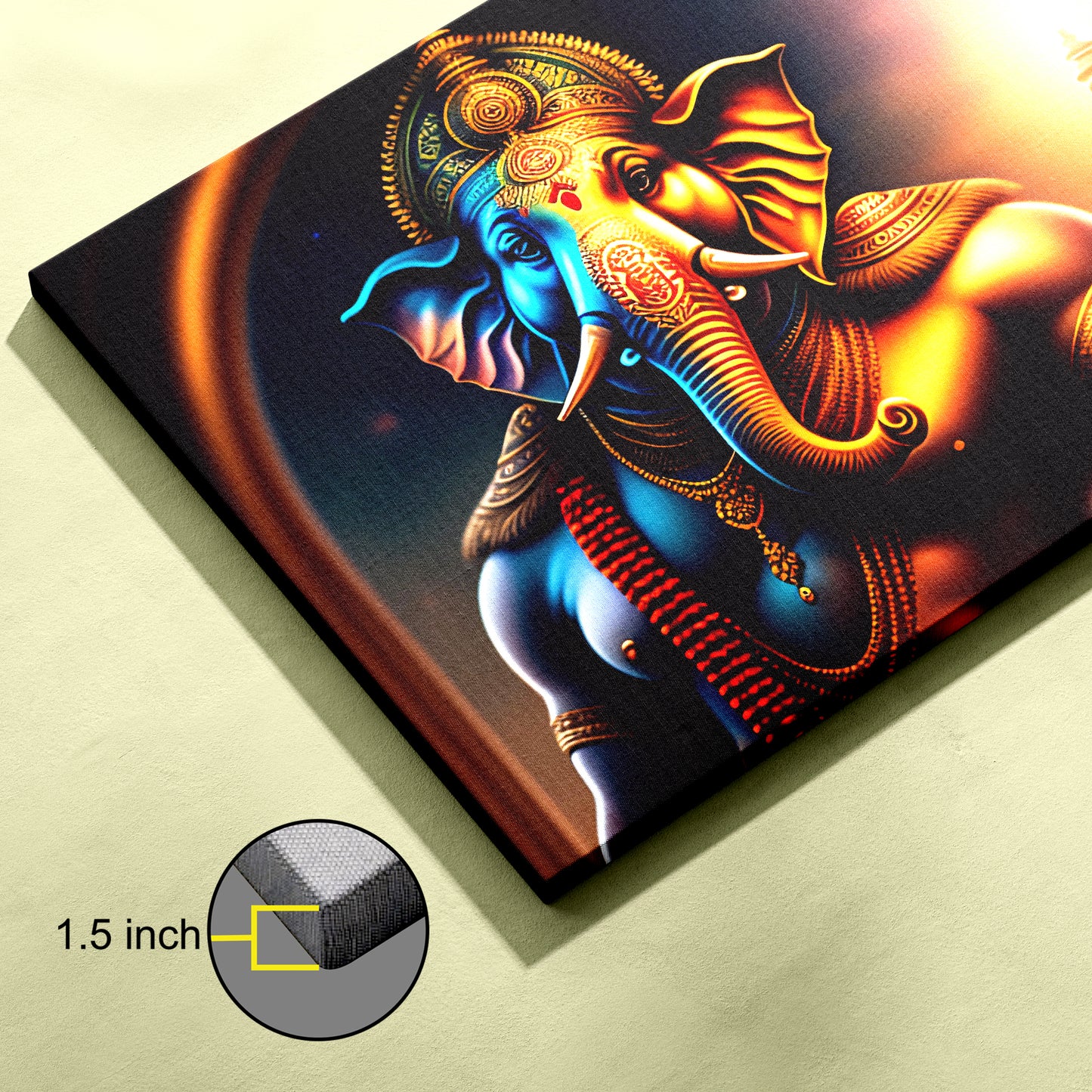 Lord Ganesh Canvas wall painting