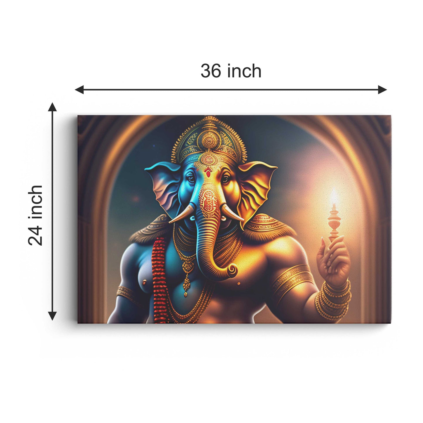 Lord Ganesh Canvas wall painting