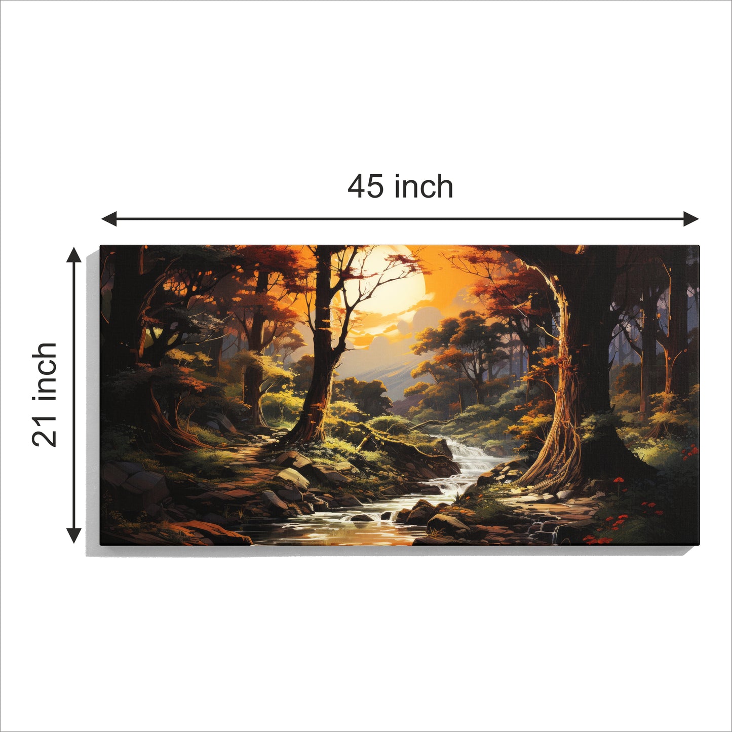 Beautiful sunset Premium canvas painting