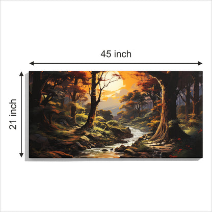 Beautiful sunset Premium canvas painting