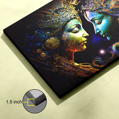 Lord Radha Krishan Canvas wall painting