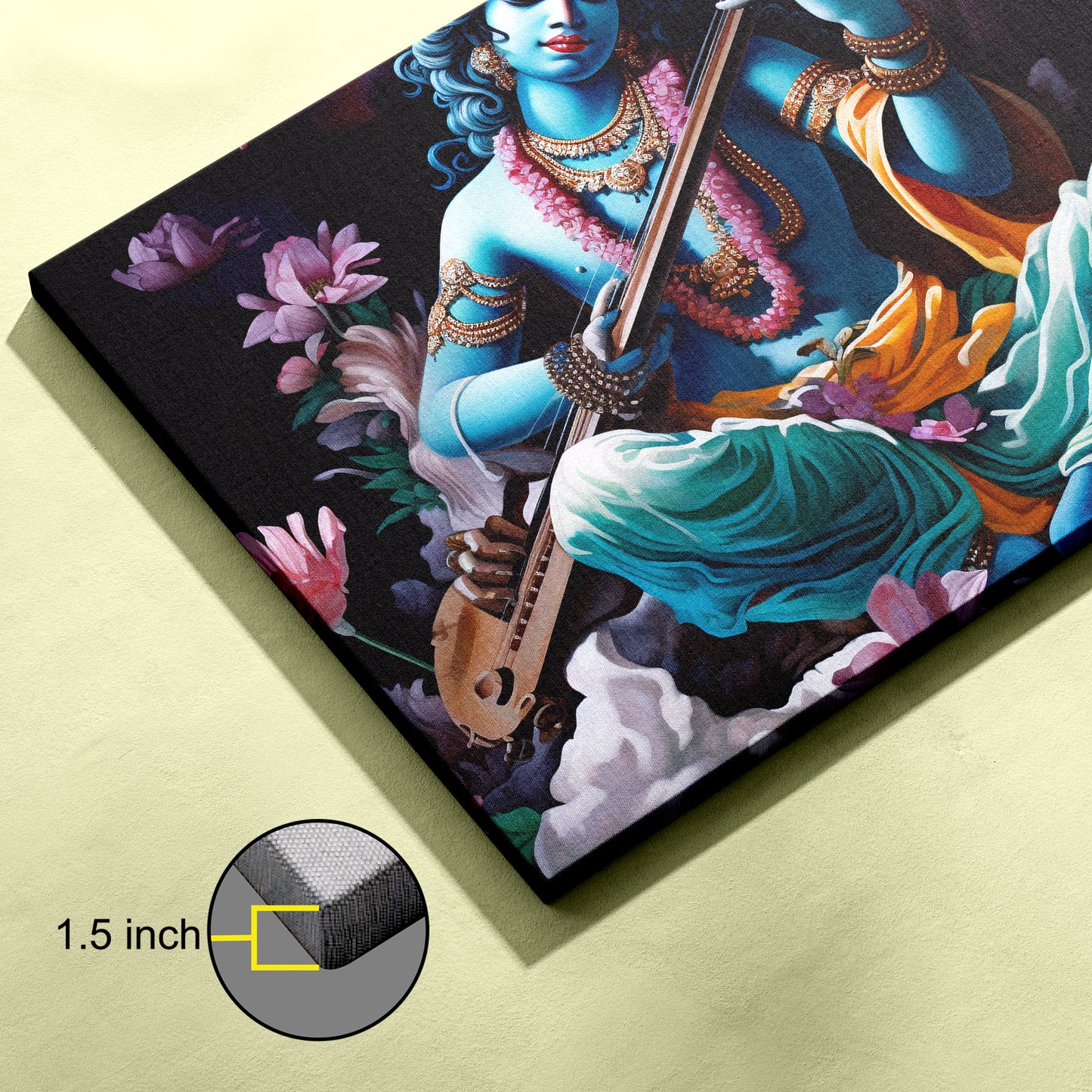 Goddess Santoshi Mata Canvas wall painting