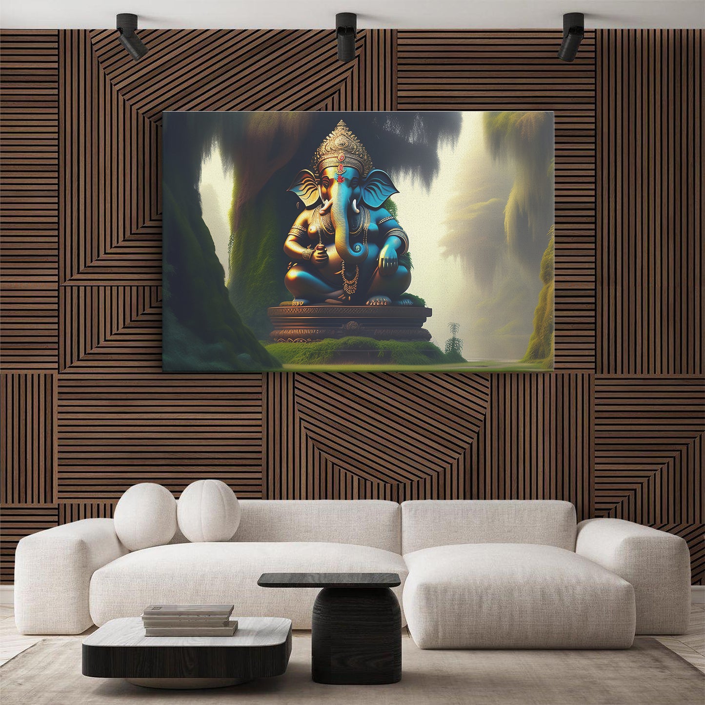 Lord Ganesh Canvas wall painting