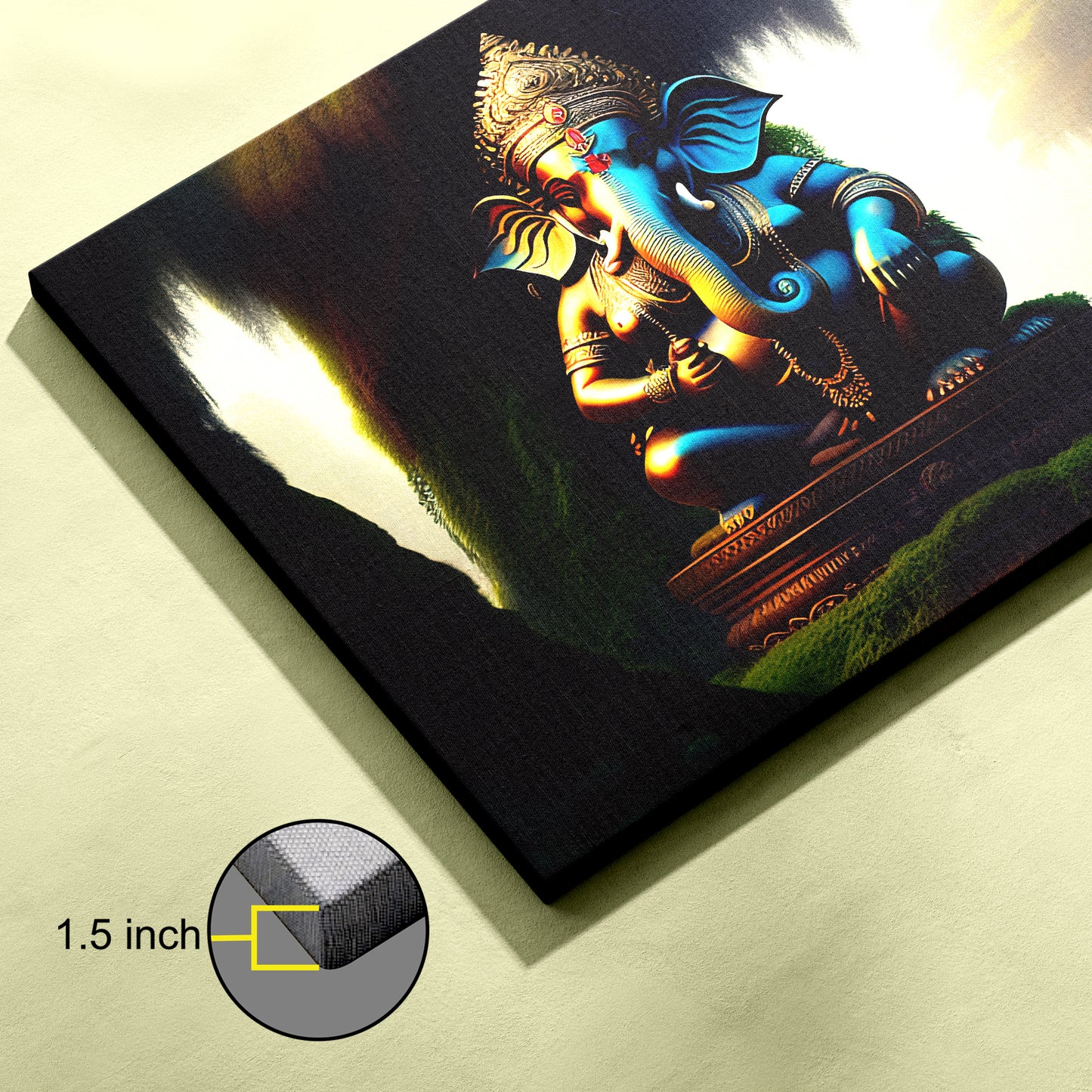 Lord Ganesh Canvas wall painting