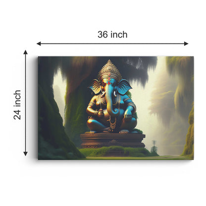 Lord Ganesh Canvas wall painting