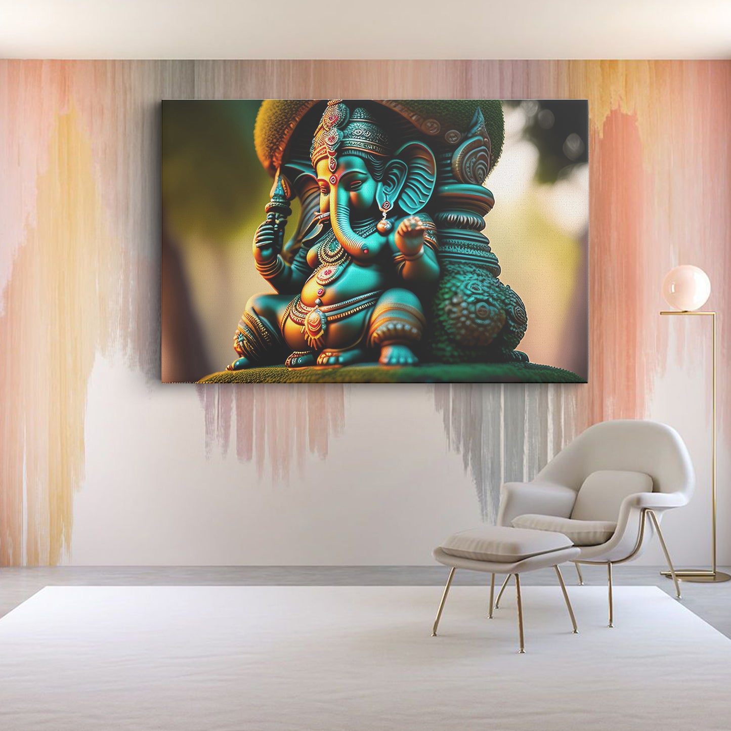 Lord Ganesh Canvas wall painting