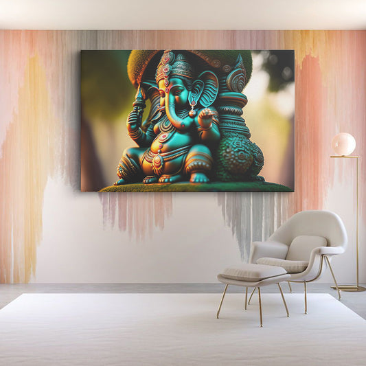 Lord Ganesh Canvas wall painting