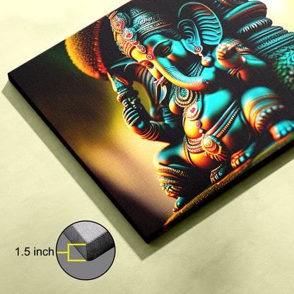 Lord Ganesh Canvas wall painting