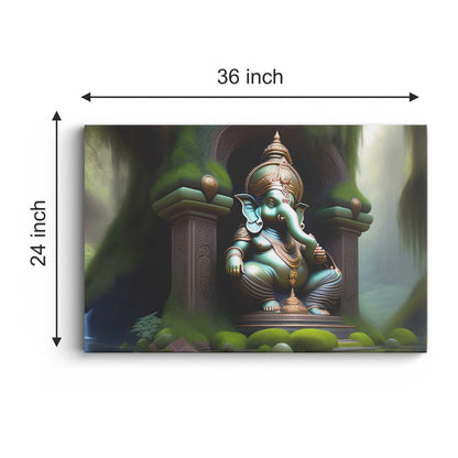 Lord Ganesh Canvas wall painting