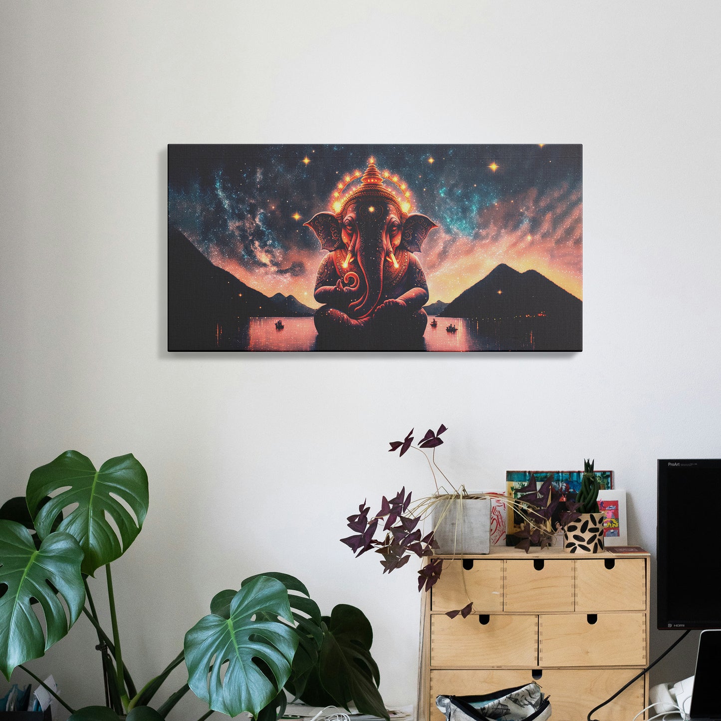 Lord Ganesh Canvas wall painting