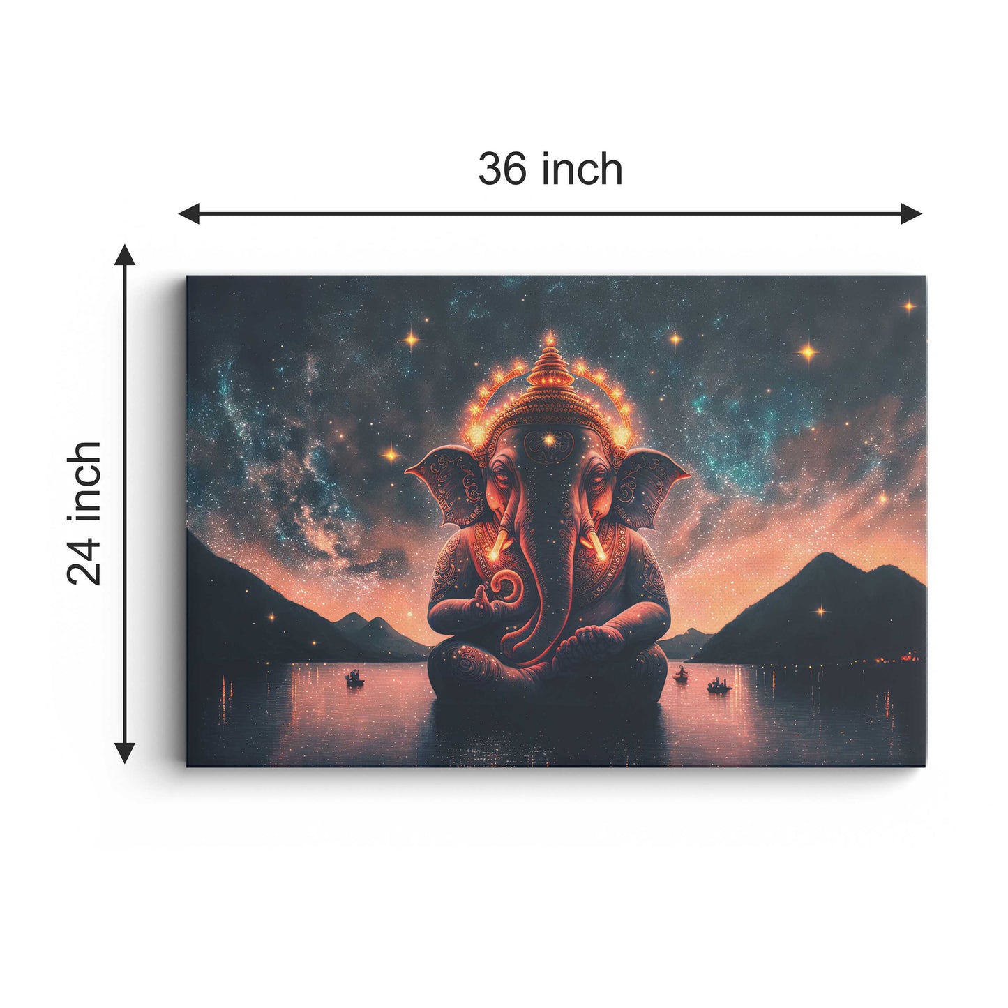 Lord Ganesh Canvas wall painting