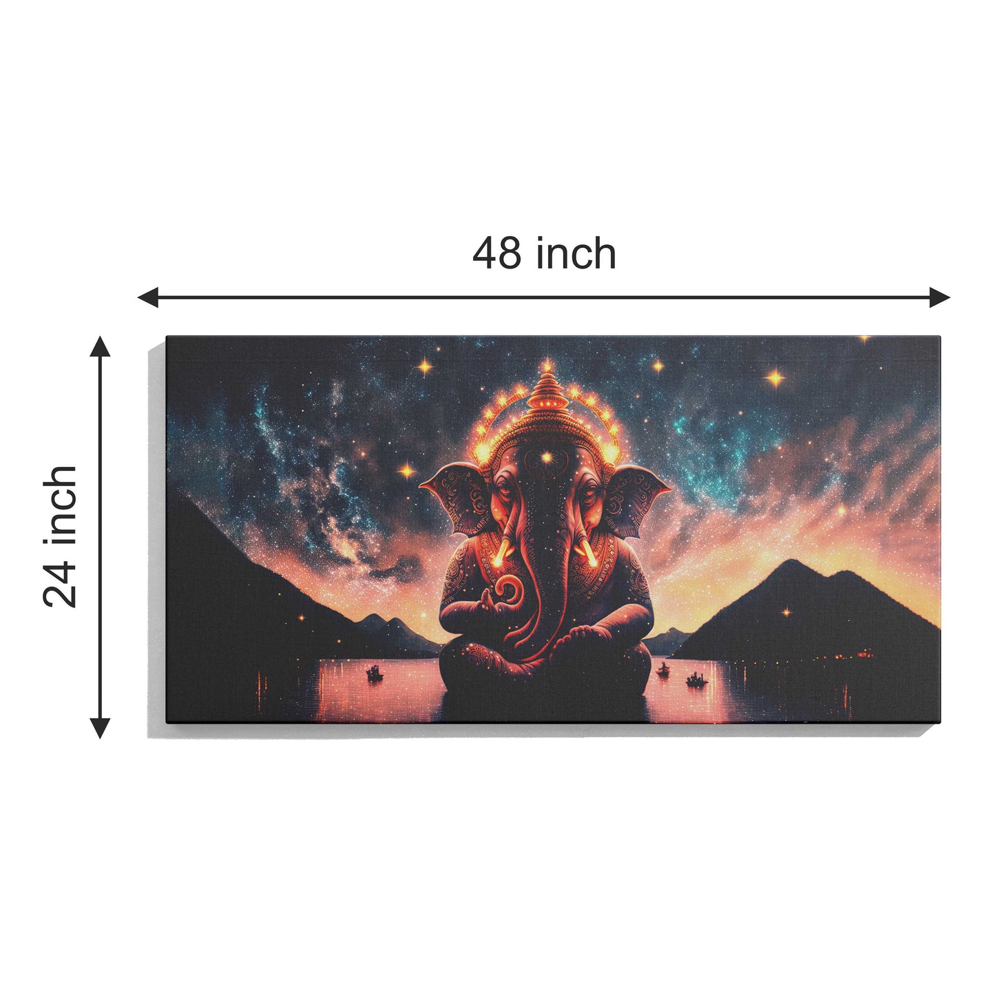 Lord Ganesh Canvas wall painting