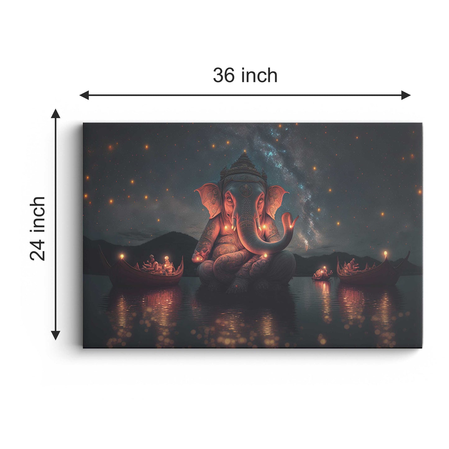 Lord Ganesh Canvas wall painting