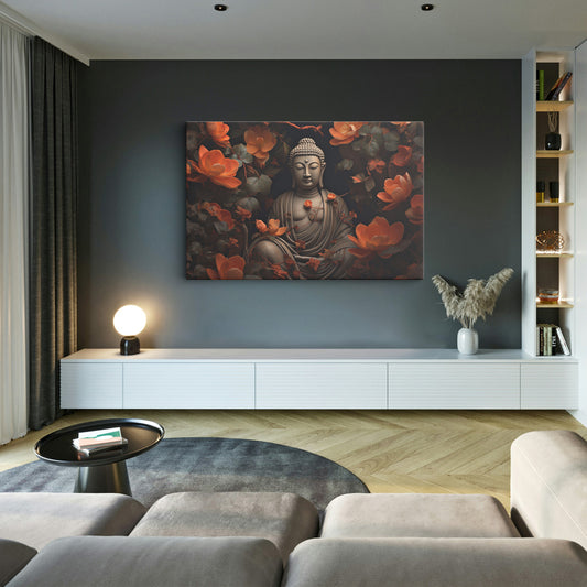 Lord Buddha Canvas wall painting