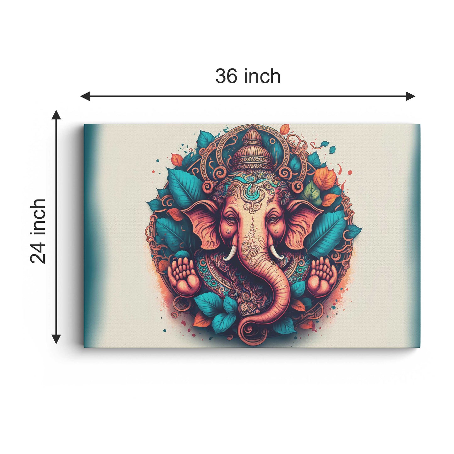 Lord Ganpati Canvas wall painting