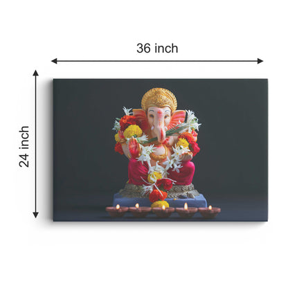 Lord Ganpati Canvas wall painting