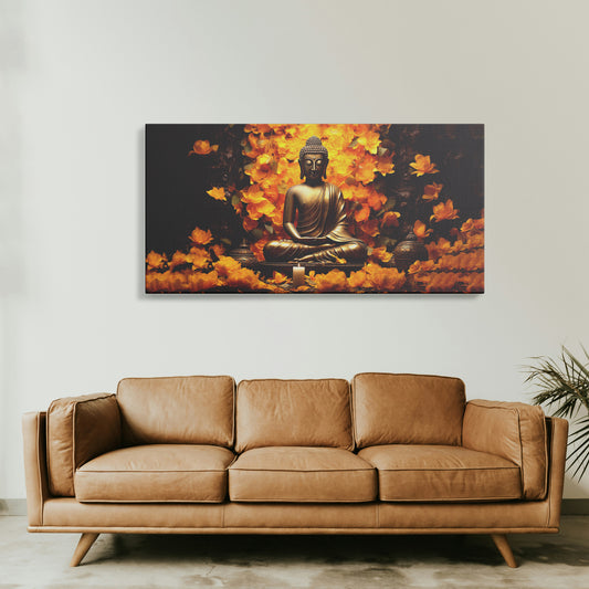 Lord Buddha Canvas wall painting