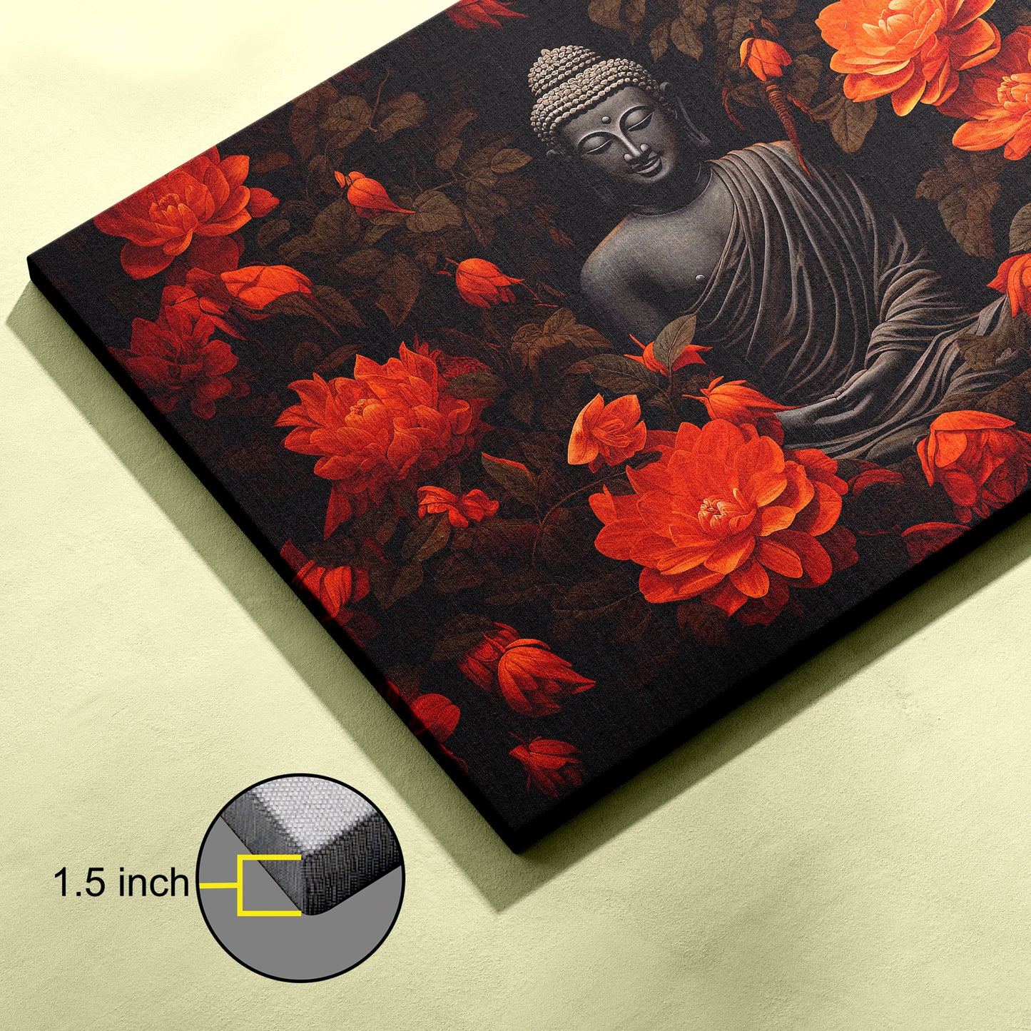 Lord Buddha Canvas wall painting