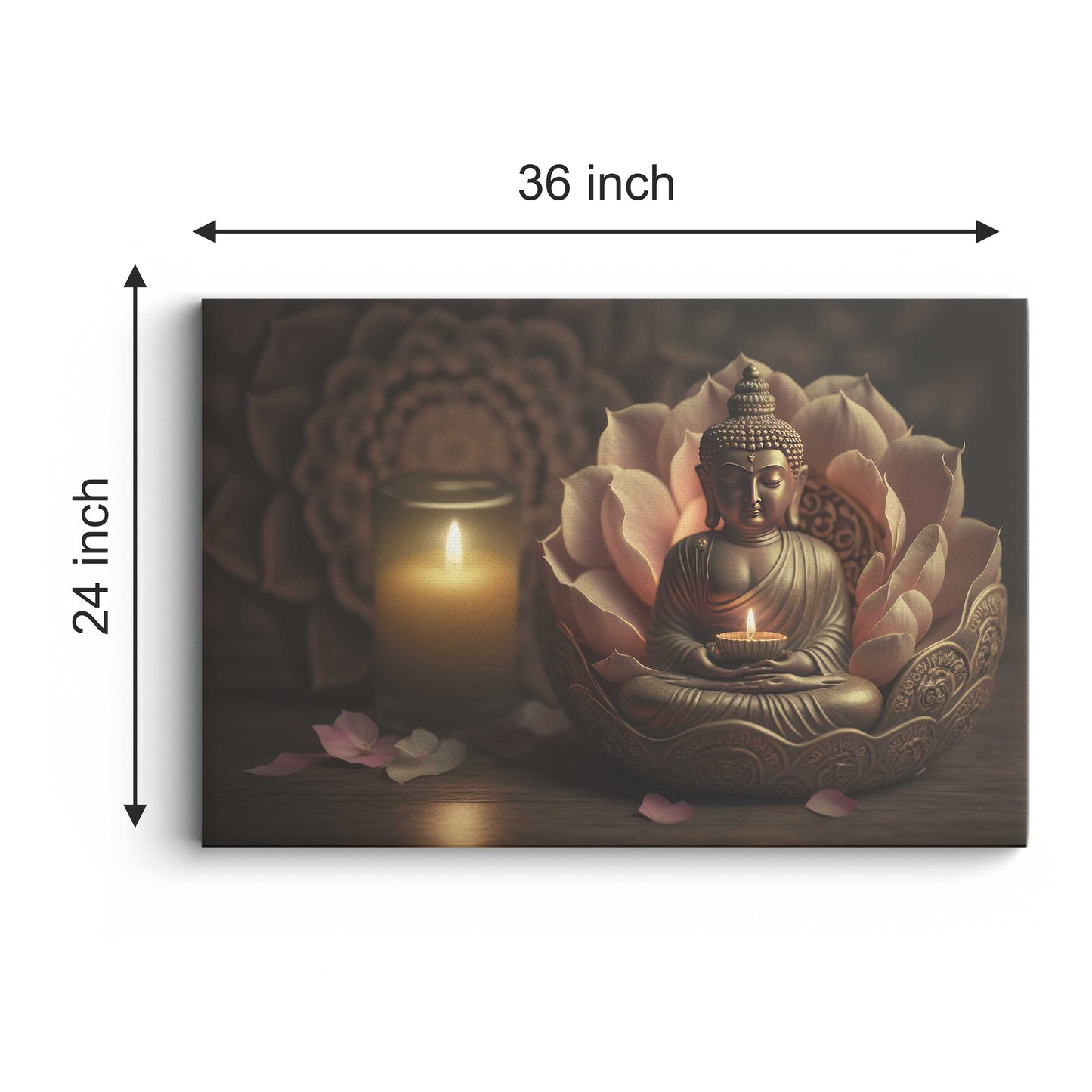 Lord Buddha Canvas wall painting