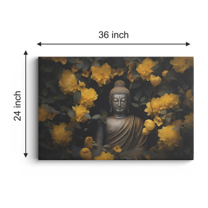 Lord Buddha Canvas wall painting