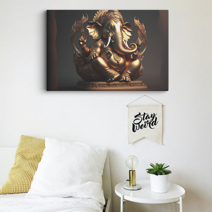 Lord Ganesh Ji Canvas wall painting