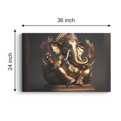 Lord Ganesh Ji Canvas wall painting