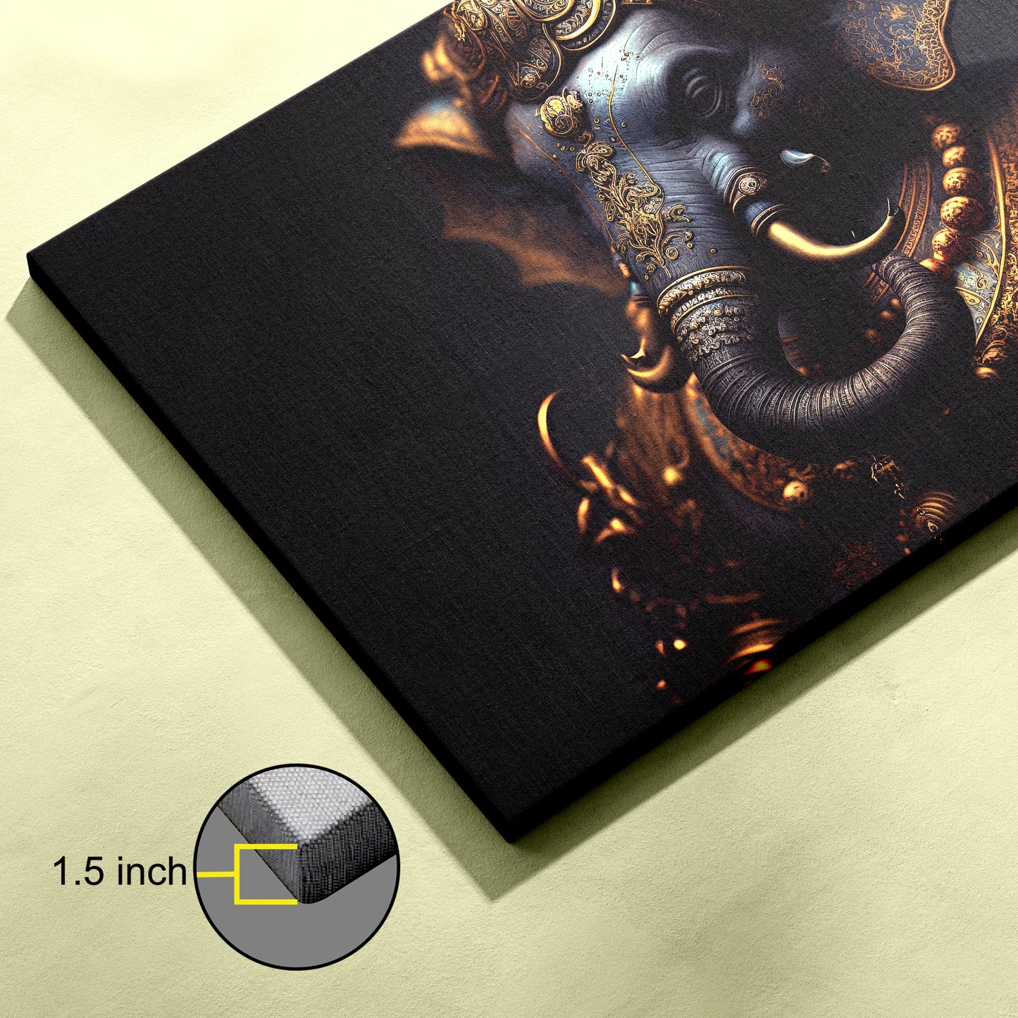 Lord Ganesh ji Canvas wall painting