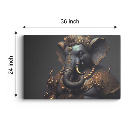 Lord Ganesh ji Canvas wall painting