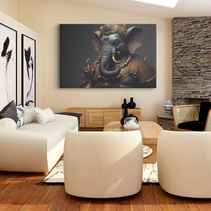 Lord Ganesh ji Canvas wall painting