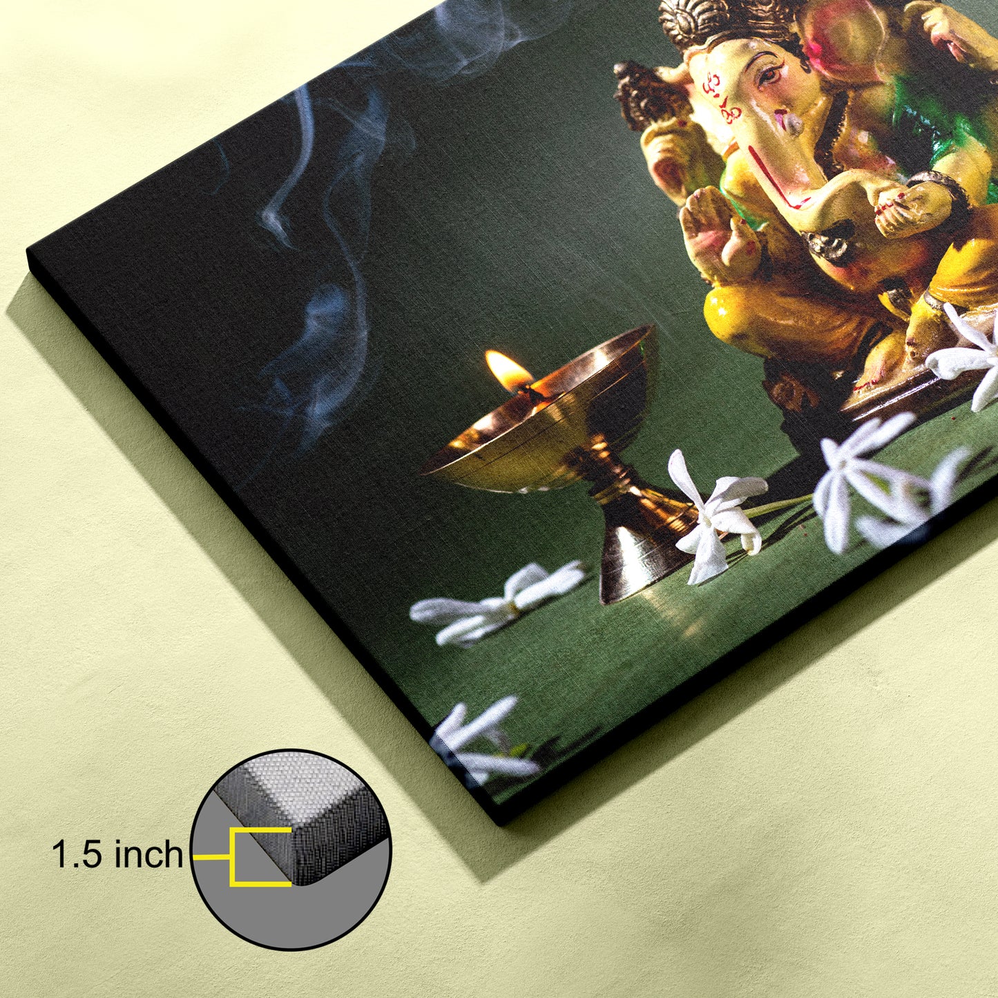 Lord Ganesh ji Canvas wall painting