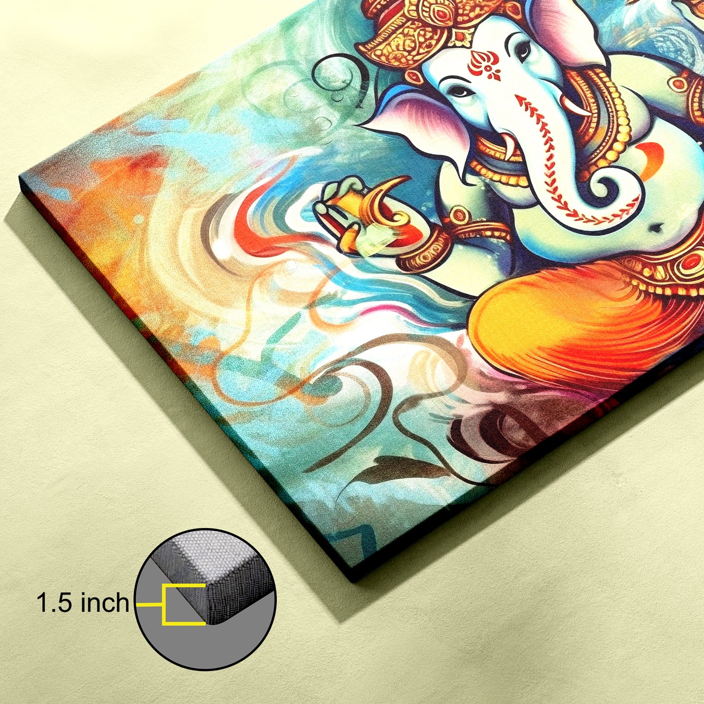 Lord Ganesh Canvas wall painting