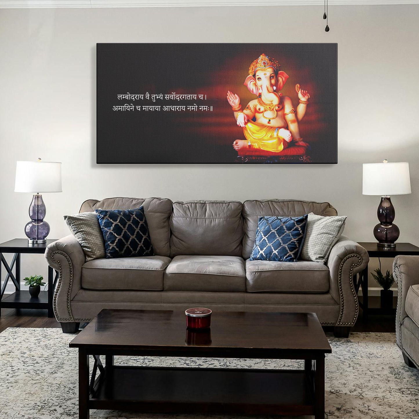 Lord Ganesh Canvas wall painting